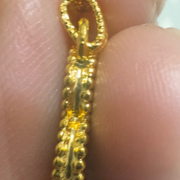 COPY - COPY - 18K Real Gold Black Flower Pendant Only - Picture 2 of 7